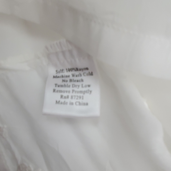 Johnny Was Embroidered White Blouse XS - Picture 8 of 10